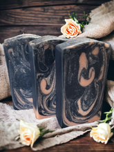 Load image into Gallery viewer, Charcoal &amp; Rose Clay Unscented Handmade Tallow Soap
