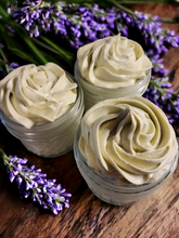 Load image into Gallery viewer, Organic Lavender and Vanilla Bean Infused Whipped Tallow Butter
