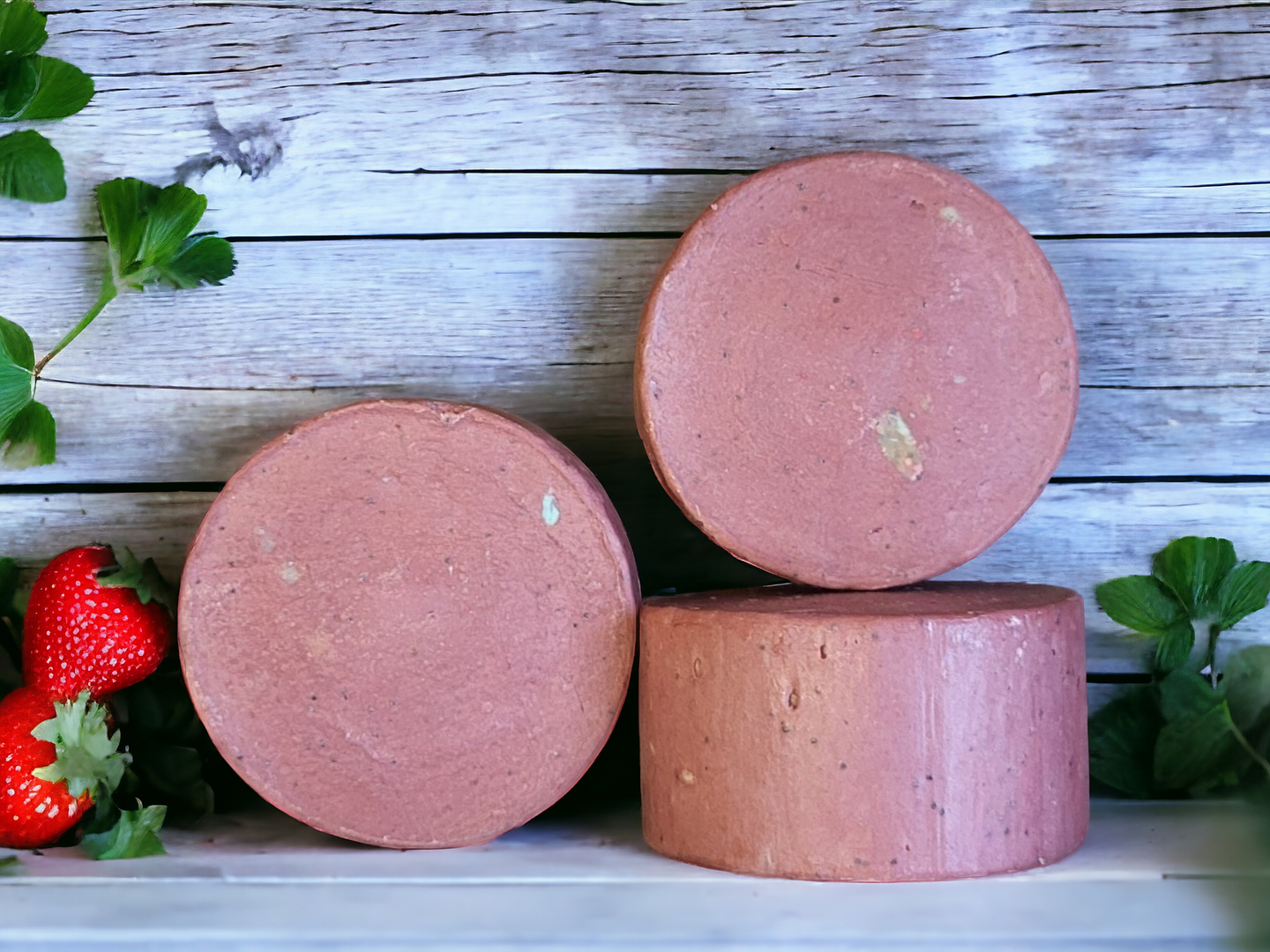 Strawberry Handmade Artisan Confetti Soap