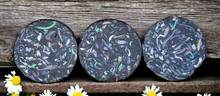 Load image into Gallery viewer, Black Chamomile Handmade Artisan Confetti Soap
