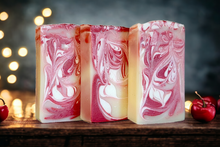 Load image into Gallery viewer, Frosted Cherry Double Butter Handmade Artisan Soap
