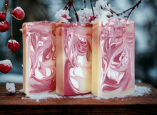 Load image into Gallery viewer, Frosted Cherry Double Butter Handmade Artisan Soap
