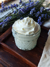 Load image into Gallery viewer, Organic Lavender and Vanilla Bean Infused Whipped Tallow Butter
