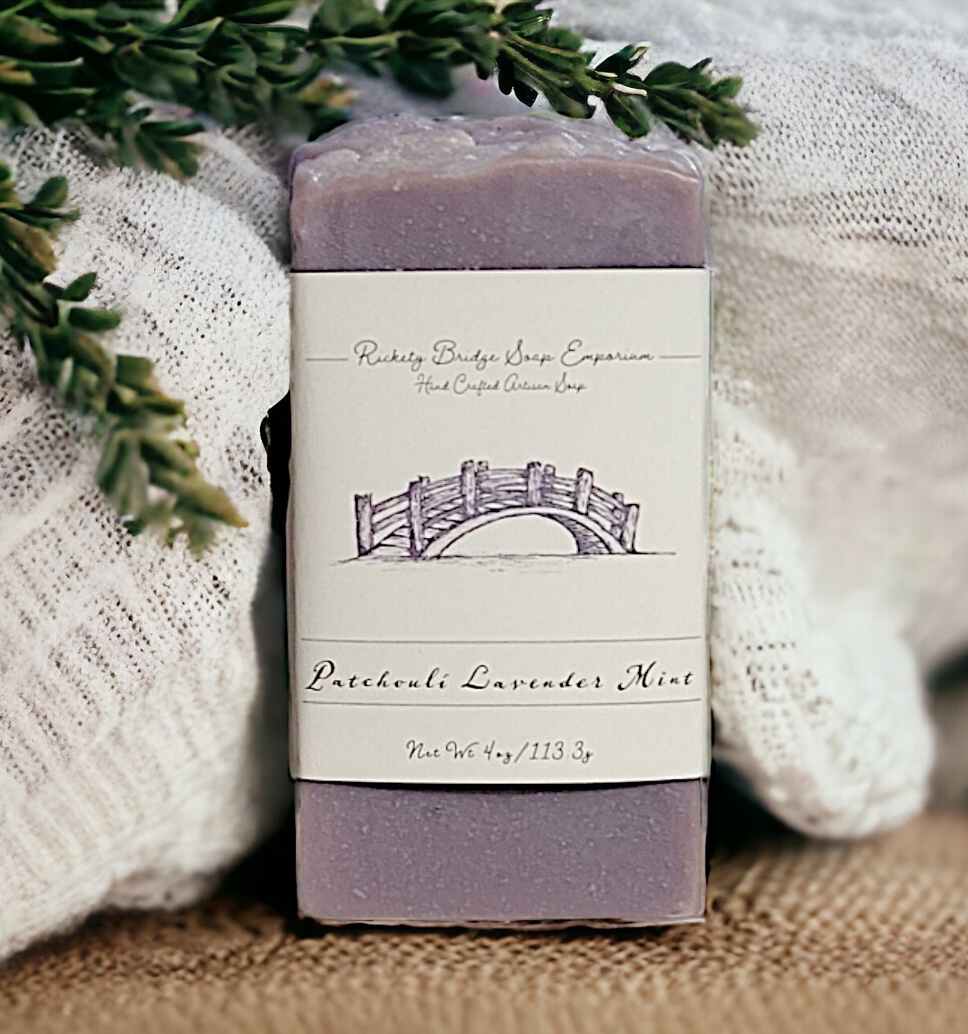 Patchouli Lavender Mint Handmade Artisan Soap